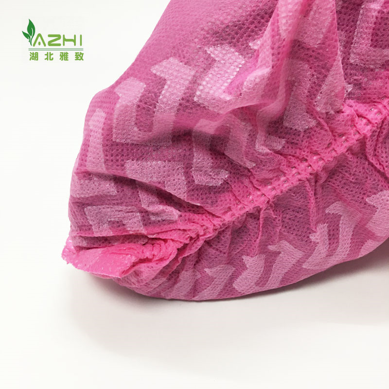一次性粉色防滑鞋套 全筋無(wú)紡布 (4).jpg